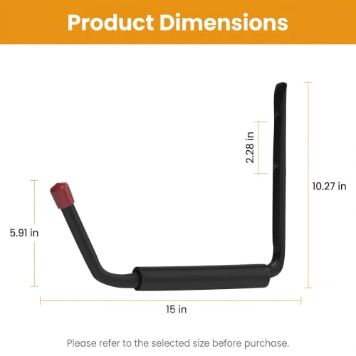 6 Pack Garage Hooks Heavy Duty, Utility Steel Hooks - Image 3