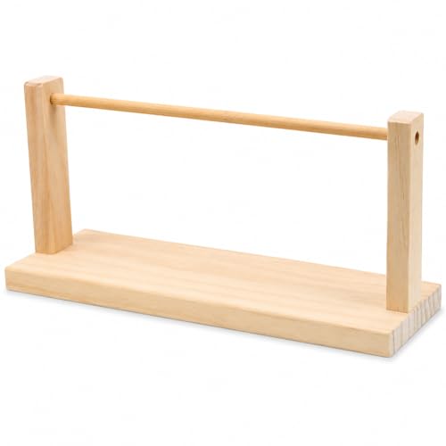 Wooden Ribbon Organizer Rack for Spools, Tabletop Ribbon - Image 2