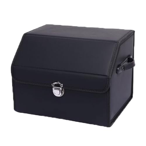 Car Trunk Organizer Leather Storage Box with Lid for Trunk - Image 2
