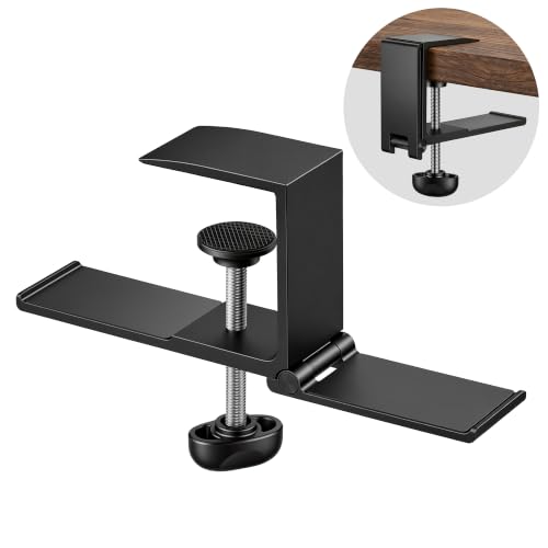 Multi-Purpose Clamp-on Under Desk Hook, Heavy Duty Backpack Hook - Image 2