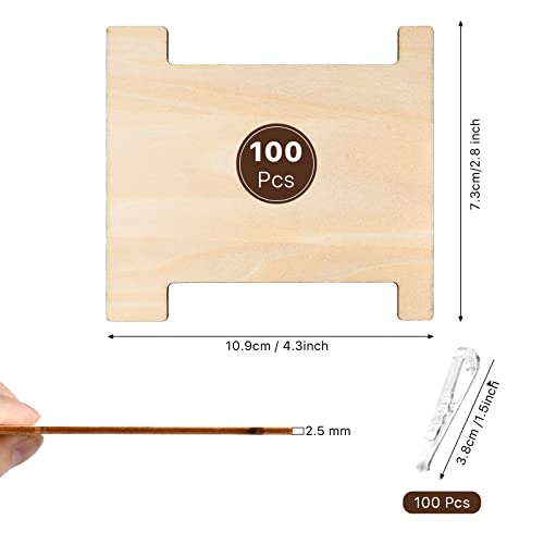 200 Pcs Ribbon Storage Organizer Set, Flat Wood Ribbon - Image 4