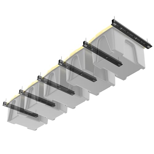 TORACK Garage Ceiling Bin Storage Rack, Overhead Tote | Garage Storage - Image 2