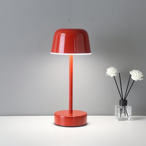Rechargeable Cordless Mushroom Small Table Lamp with USB Port - Image 3