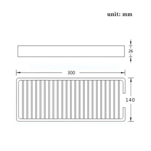 Shower Caddy Shower Shelf, 11.8 Inch Modern Minimalist Metal - Image 3