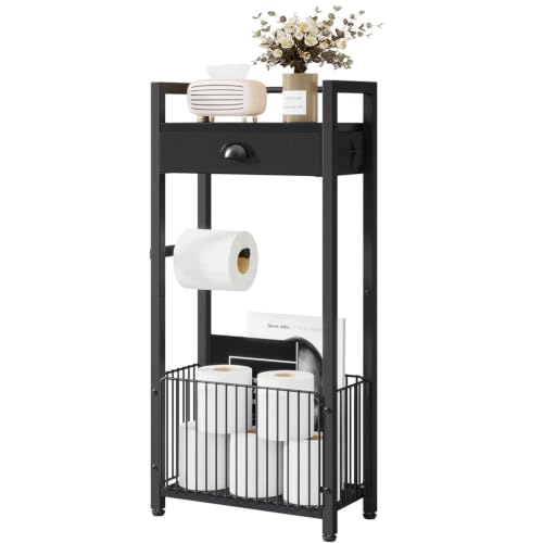 IBUYKE Toilet Paper Holder Toilet Roll Dispenser Storage - Image 2