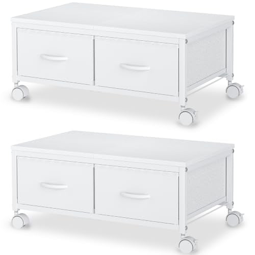 2 Pack Under Bed Storage with Wheels, UnderBed Storage - Image 2