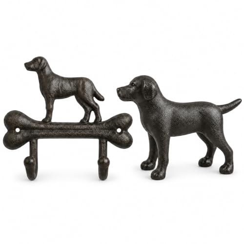 Comfy Hour Cast Iron Dog Decor Bundle, 7 Inch Dog Wall - Image 2