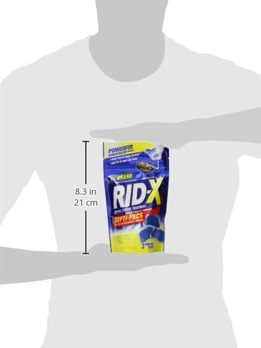 Rid-X Septic Tank Treatment Enzymes,3 Month Supply Septi-Pacs,3.2oz,(Pack of 2)