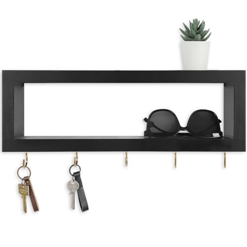 Lwenki Wall Shelf with Hooks - Decorative Key and Wa | All Products - Image 2