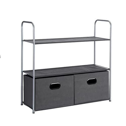 Amazon Basics Freestanding Closet Organizer with Fabric Bins - Image 2