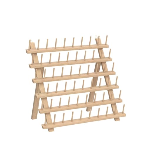 New brothread 60 Spools + 12 Spools Wooden Thread Rack - Image 6