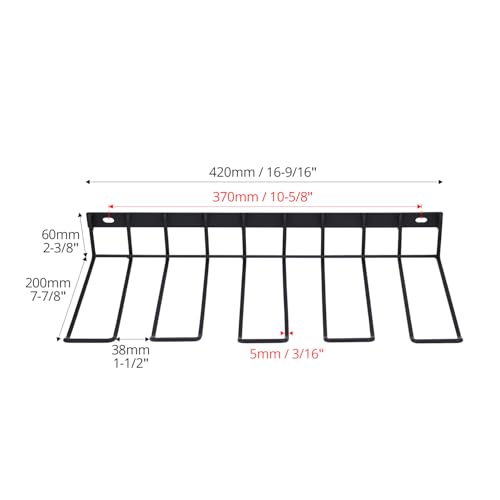 QWORK Drill Holder Wall Mount, 2 Pack Alloy Steel Power - Image 4
