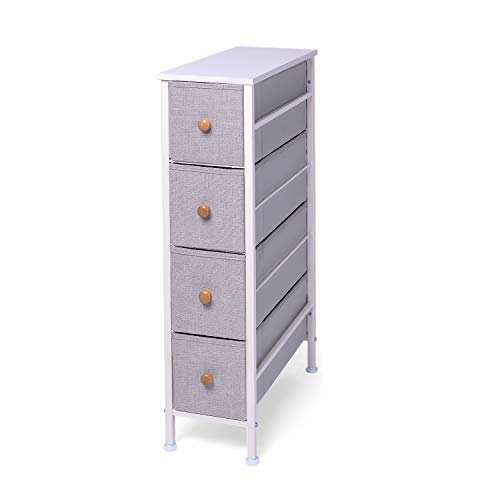 ROMOON Narrow Closet Organizer, 4 Drawer Fabric Storage Bins - Image 2