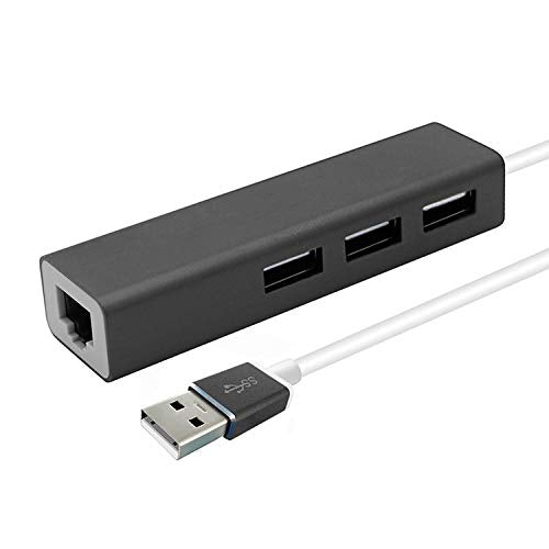 LAN Ethernet Adapter with 3 USB Port Hub with OTG USB Power - Image 5