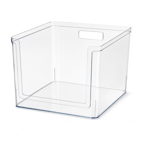 Extra Large Clear Open-Front Pantry Organizer Bin, 30.5x26.7x20.3 - Image 2