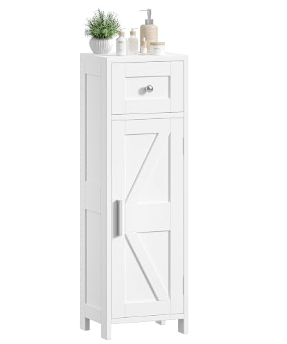 9.8"W Bathroom Storage Cabinet with Drawer & Door, Narrow - Image 2