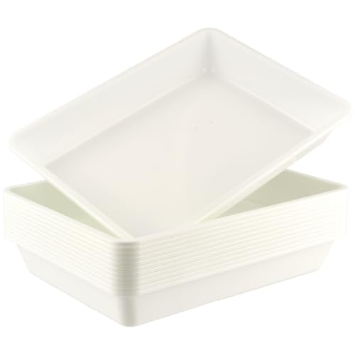 Defresit 12 Pcs Letter Size Flat Storage Paper Tray for Classroom - Image 2