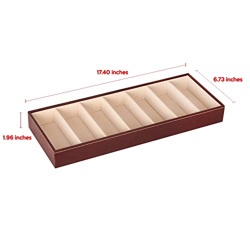 J JACKCUBE DESIGN 7 Slot Sunglasses Organizer, Leather Eyeglass - Image 7
