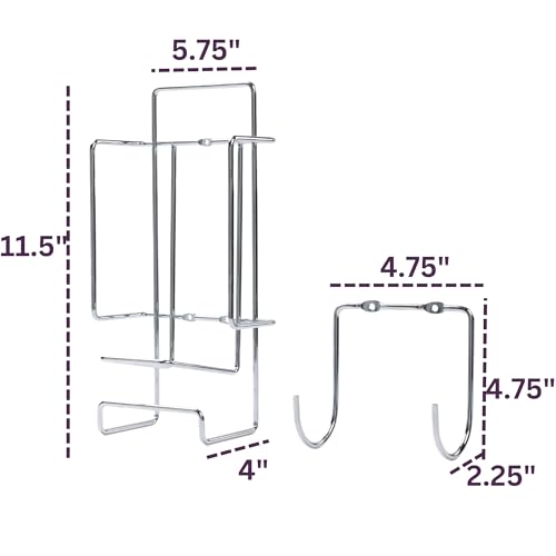 JERDON Iron Caddy & Board Holder - Stainless Steel with Hook - Image 4