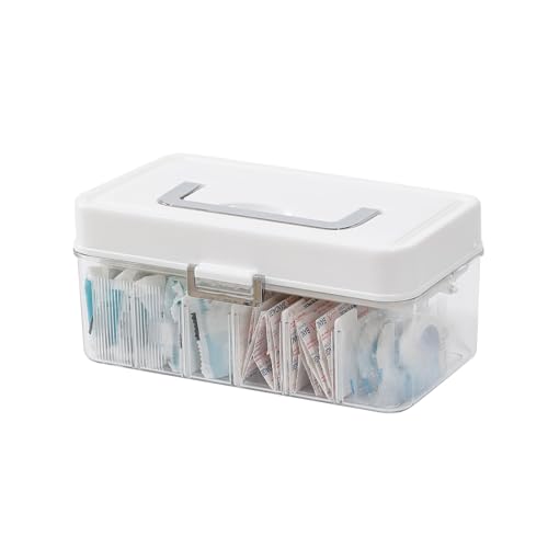 Plastic Bandages Organizer with Lid and Adjustable Dividers - Image 2