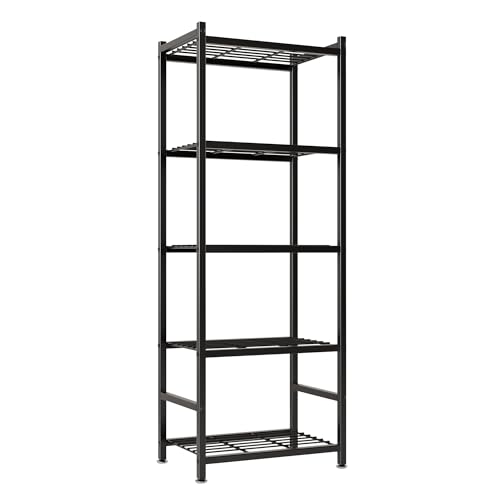 Storage Shelves, 5-Tier Metal Shelving Unit with Leveling Feet - Image 2