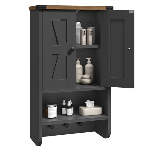 MAHANCRIS Bathroom Wall Cabinet, Farmhouse Wall-Mounted - Image 2
