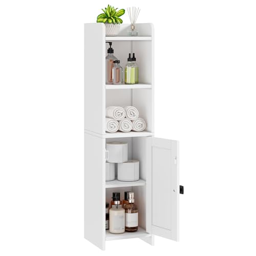 Lomojo Small Bathroom Storage Cabinet Corner, 7.87"Dx7.87"W - Image 2