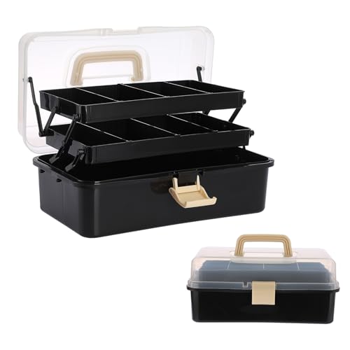 BTSKY 3-Layer Plastic Dividing Storage Box Craft Organizer - Image 2