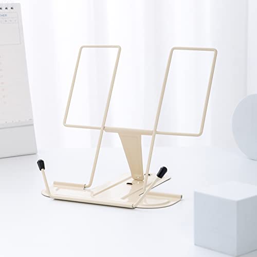 Metal Book Stand for Desk, Adjustable Reading Rest Book Holder - Image 2