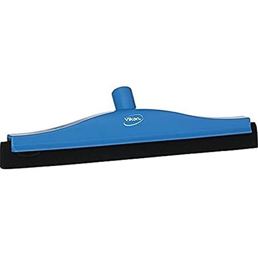 Vikan 77543 Squeegee,Fixed Head,Floor,24",PP/RB,Blue