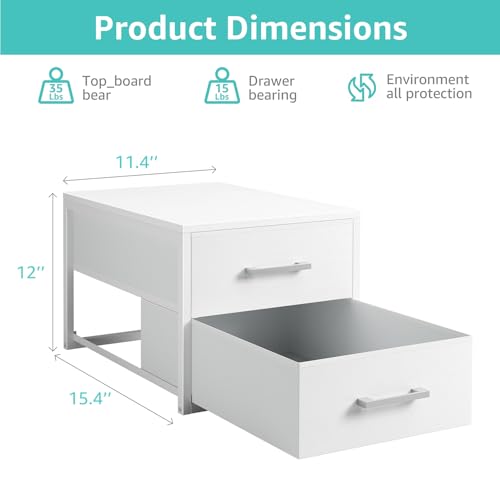 BOLUO Stackable Storage Drawers Narrow Closet Organizers - Image 4
