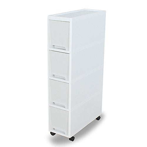 Narrow Slim Rolling Storage Cart and Organizer, 7.1 | Pull Out Organiz - Image 2