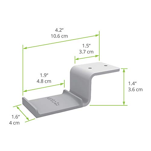 Kanto HH Universal Under Desk Headphone Hook - White - Image 6