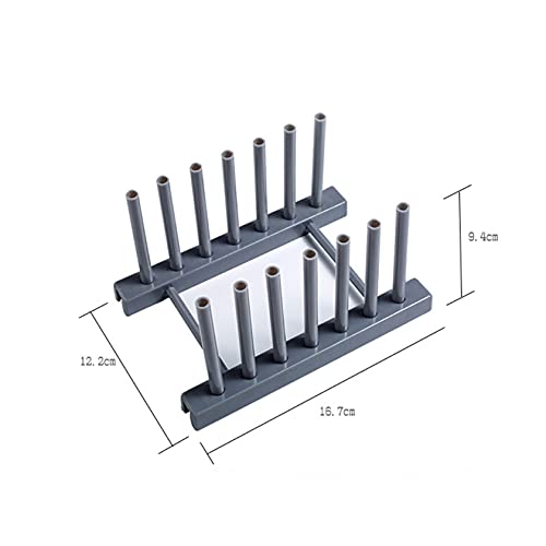 Gray Plate Racks Organizer for Cabinet, 4 Pack Plast | All Products - Image 3