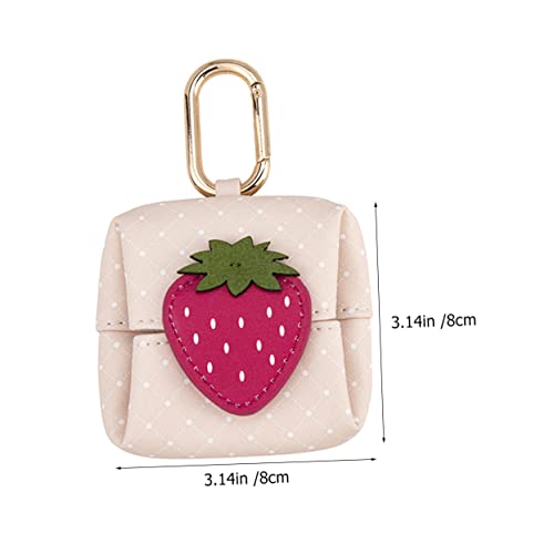 Uonlytech Cartoon Fruit Earbud Case with Hook Small Change Purse - Image 3