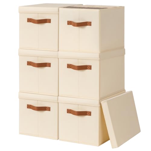 Homsorout Storage Bins with Lids - Fabric Storage Baskets - Image 2