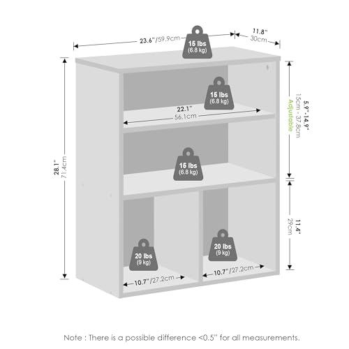Furinno Reed Closet Organizers and Storage, 3-Tier C | All Products - Image 3