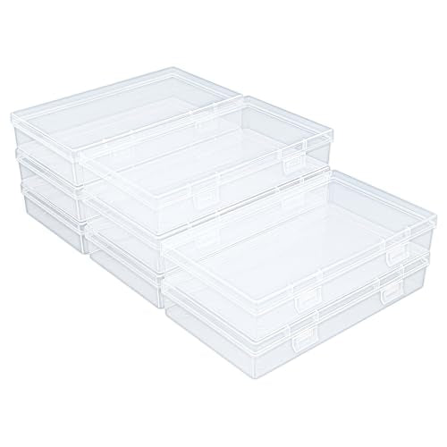8 Pack Rectangular Clear Plastic Storage Containers - Image 2