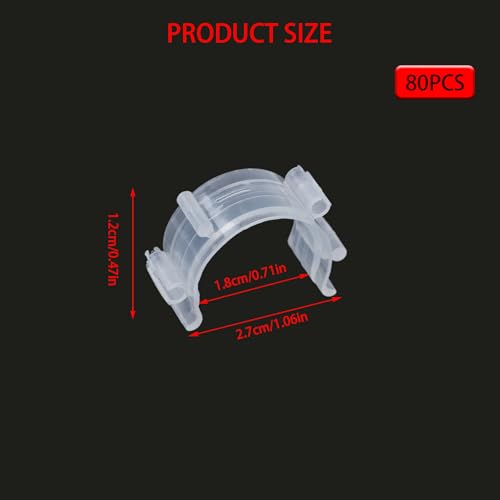 TIVTHINE Sewing Clips, Clear Plastic, 50 Pcs - Image 3