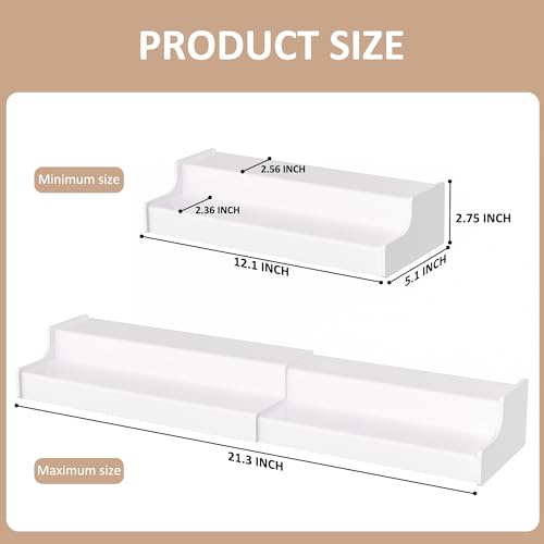 Sezanrpt Expandable Spice Rack Cabinet Organizer 2 Tier - Image 3