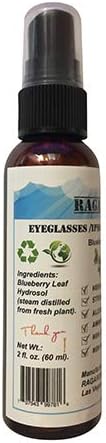 RAGARDEN Eyeglasses/iPhone/iPad Cleaner. Lemongrass Floral Water. (1) 2 oz Spray Bottle.
