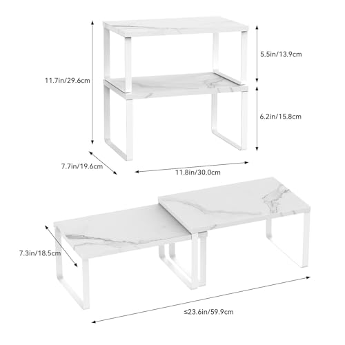 Counter Shelf Set of 4, Kitchen Cabinet Organizer Sh | All Products - Image 4