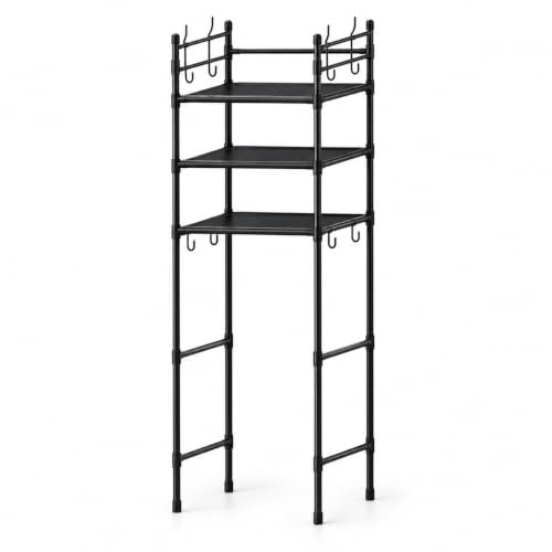 1 Piece Bathroom Shelves Over Toilet, 3 Tier Toilet Storage Rack - Image 2