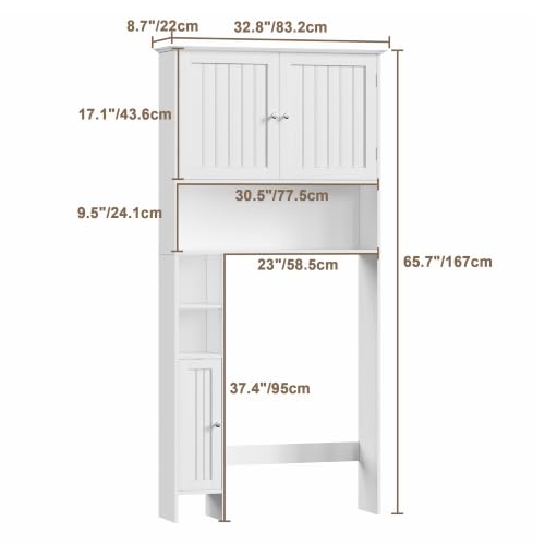 ChooChoo Bathroom Over The Toilet Storage Cabinet | Home Organization - Image 3