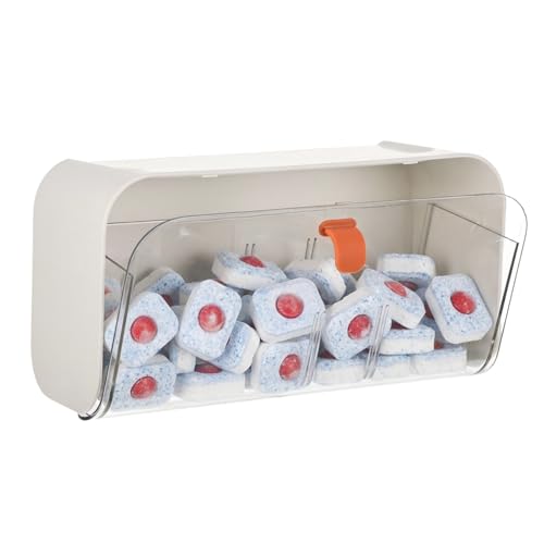 Dishwasher Detergent Pods Holder Wall-Mounted Clear - Image 2