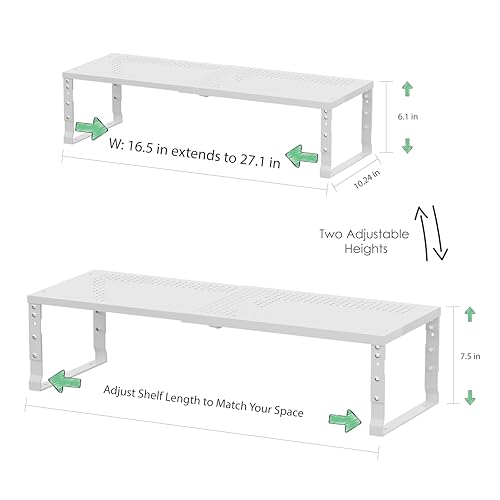 Metal Stackable Expandable Storage Rack, Thickened Steel - Image 4