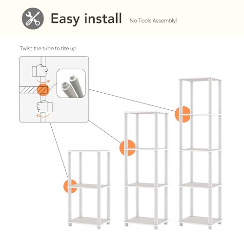 Homes: Inside + Out Apexa Modern 5-Tier Narrow Shelving Units - Image 7
