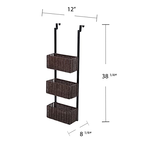 SEI Furniture Cortovo Over-The-Door 3-Tier Basket Storage - Image 4