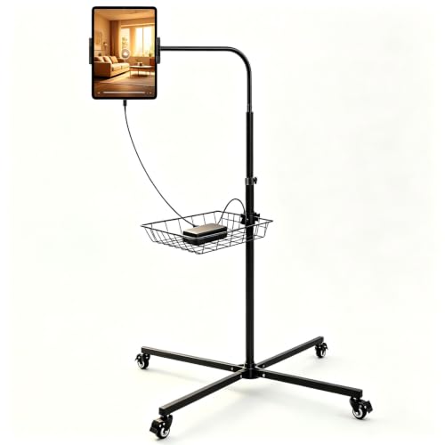 Premium Rolling Tablet Floor Stand with Heavy Duty I | All Products - Image 2