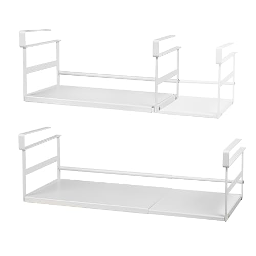 Under Shelf Storage Basket, 2-Pack Under Cabinet Shelf Organizer - Image 2